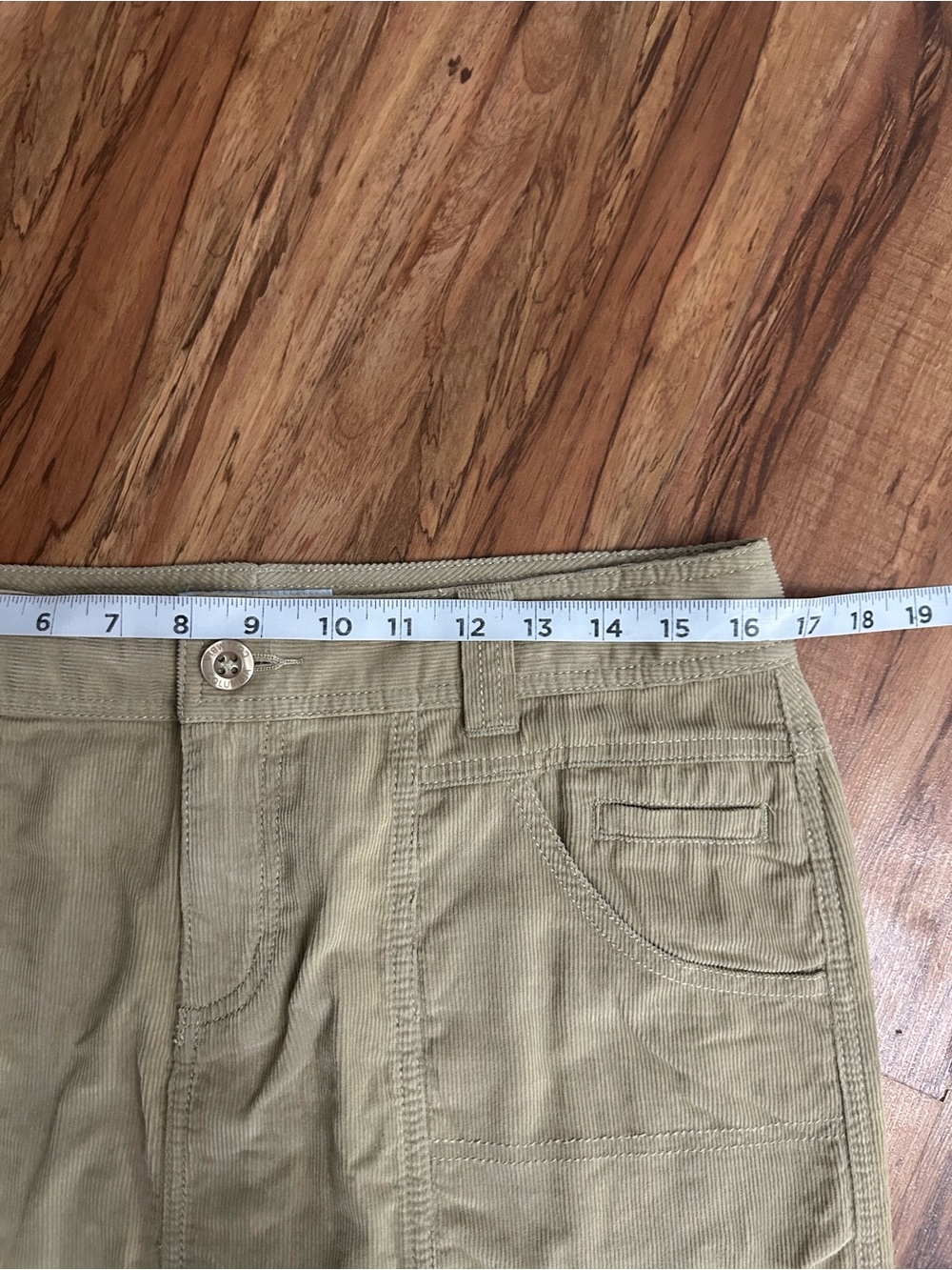Columbia Corduroy Tan Hiking Skirt Womens Size 10 - Picture 7 of 8